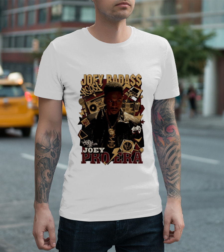 Joey Badass Pro Era Hip Hop Retro Style Collage T-Shirt