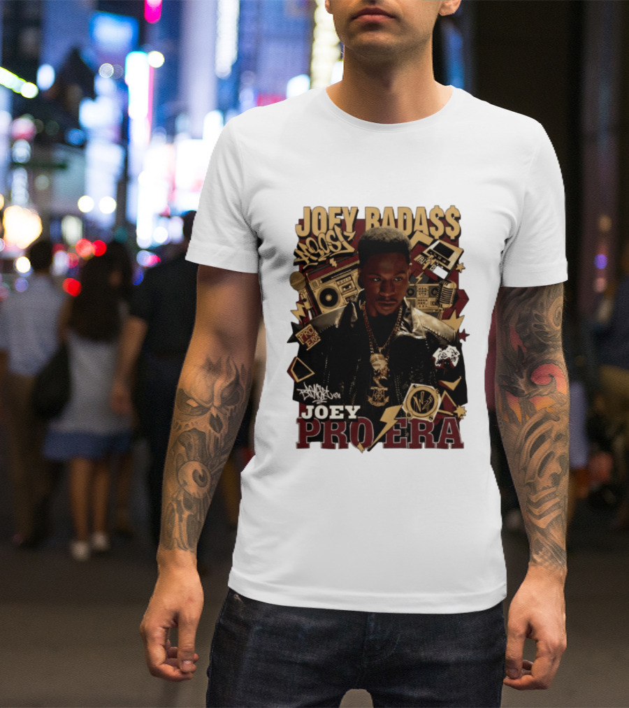 Joey Badass Pro Era Hip Hop Retro Style Collage T-Shirt