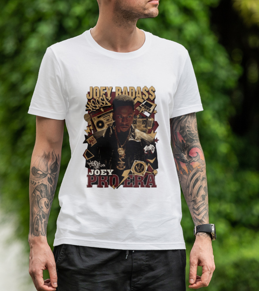 Joey Badass Pro Era Hip Hop Retro Style Collage T-Shirt