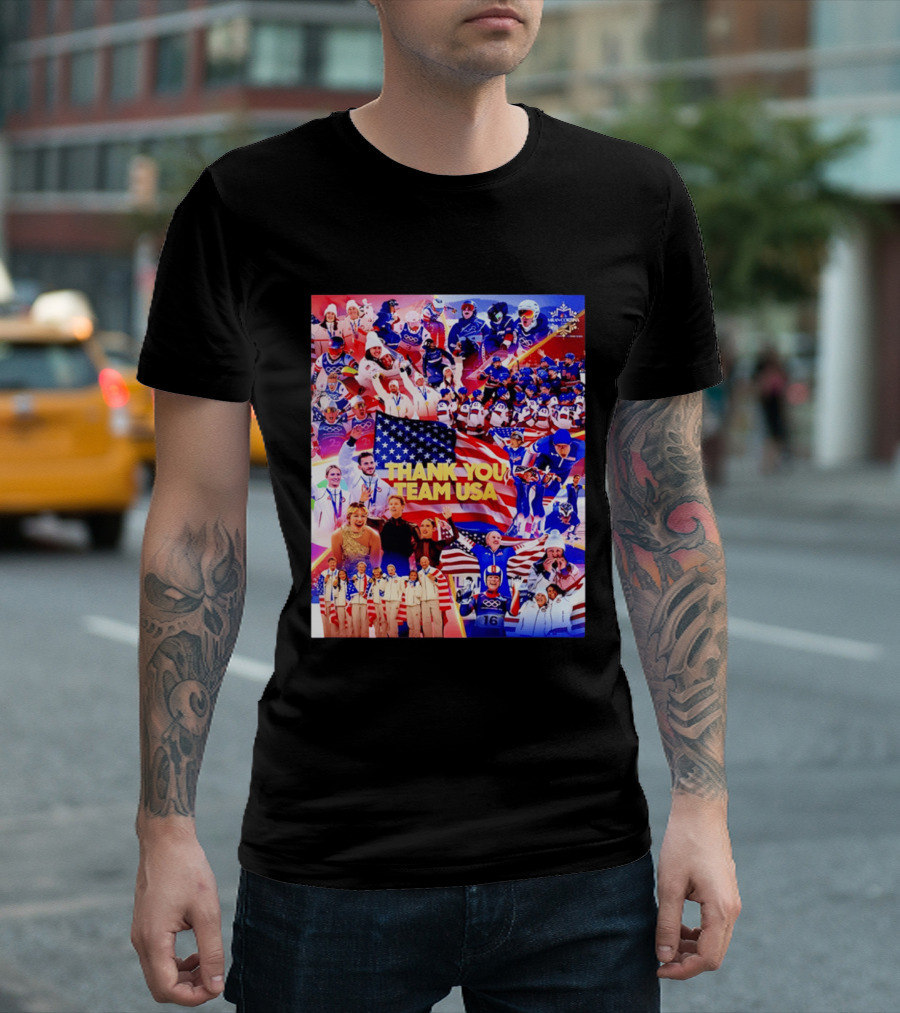 Thank You Team USA Gold Medals U.S Winter Olympics History 2026 T-Shirt