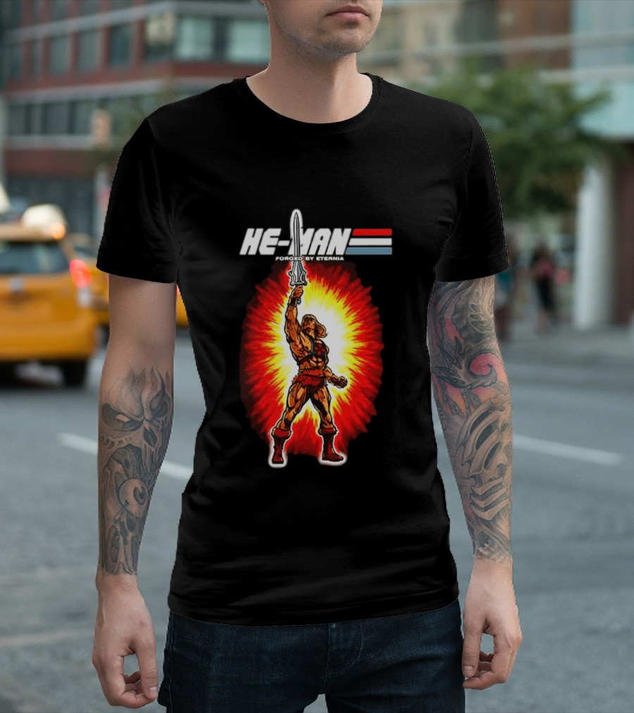 He Man Forged By Eternia Masters Of The Universe Power Sword Blast T-Shirt