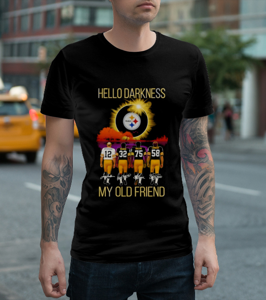 Pittsburgh Steelers Players Hello Darkness My Old Friend T-Shirt