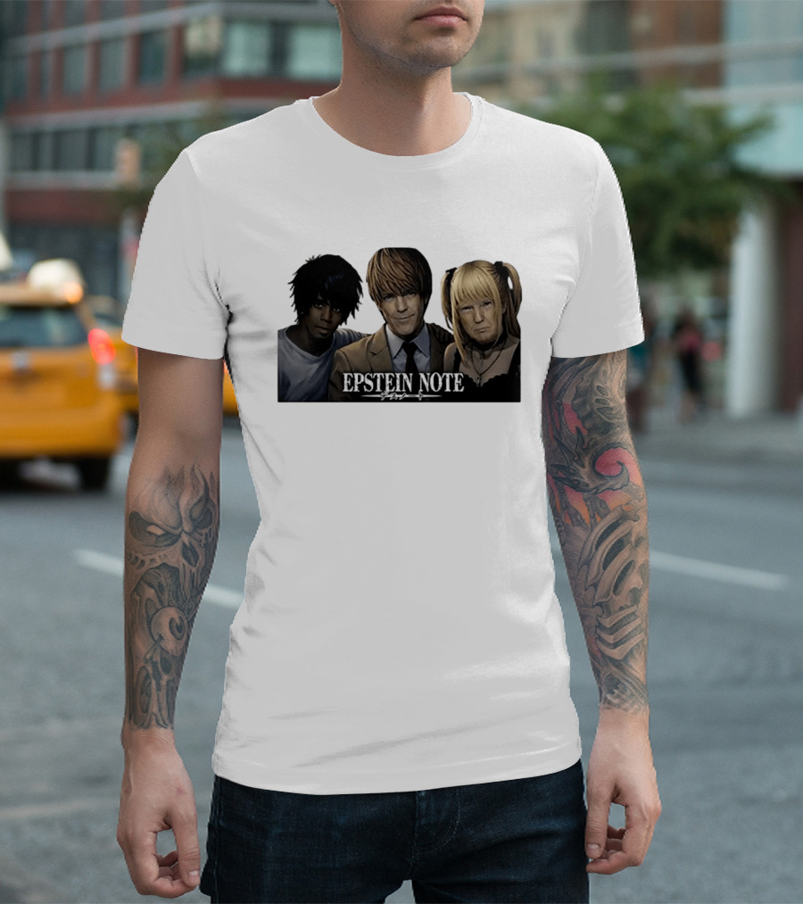 Epstein Note Anime Character Mashup Sarcastic T-Shirt