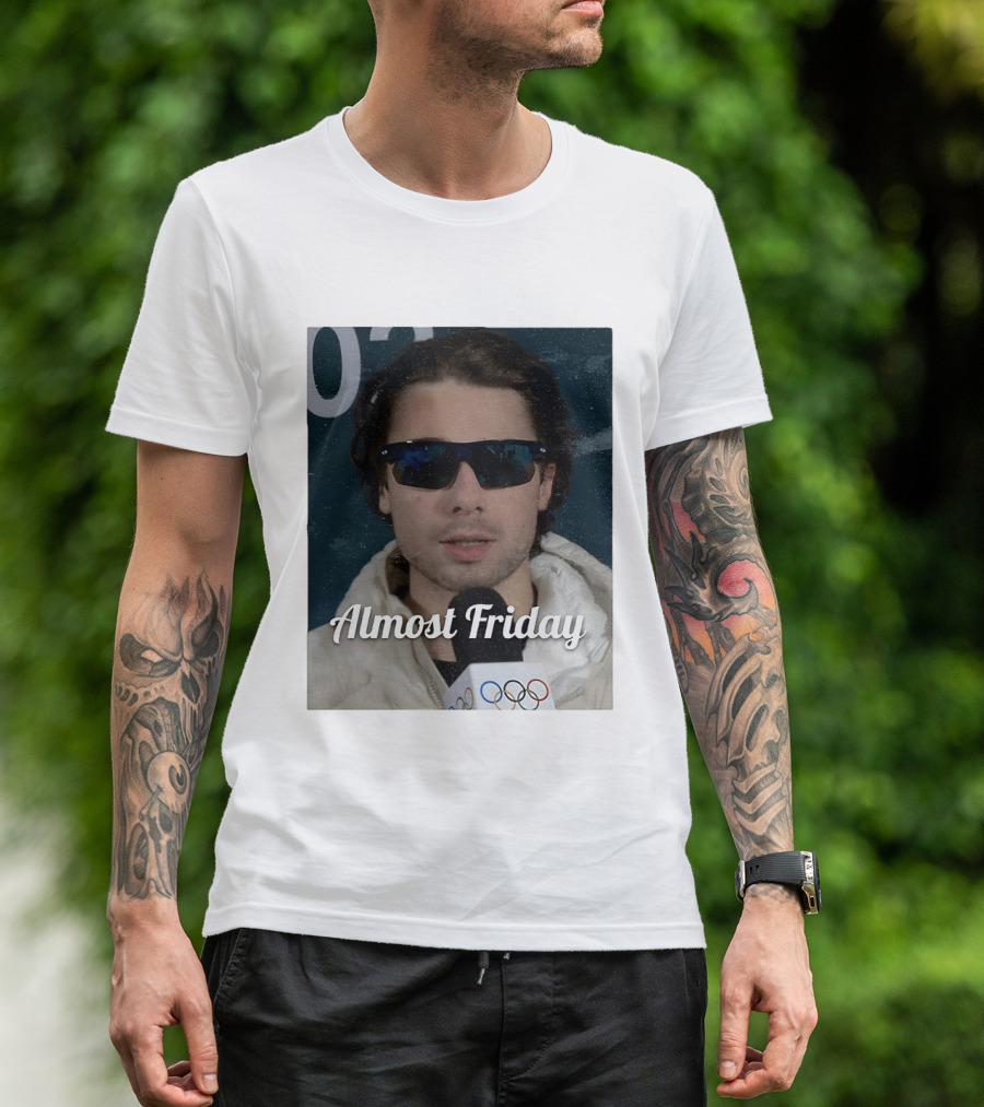 Quinn Hughes Almost Friday Olympics Sunglasses Interview T-Shirt