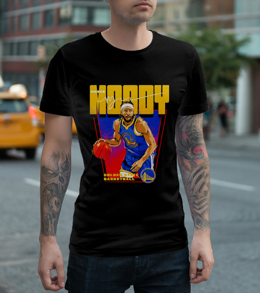 Moses Moody Golden State Warriors Basketball T-Shirt