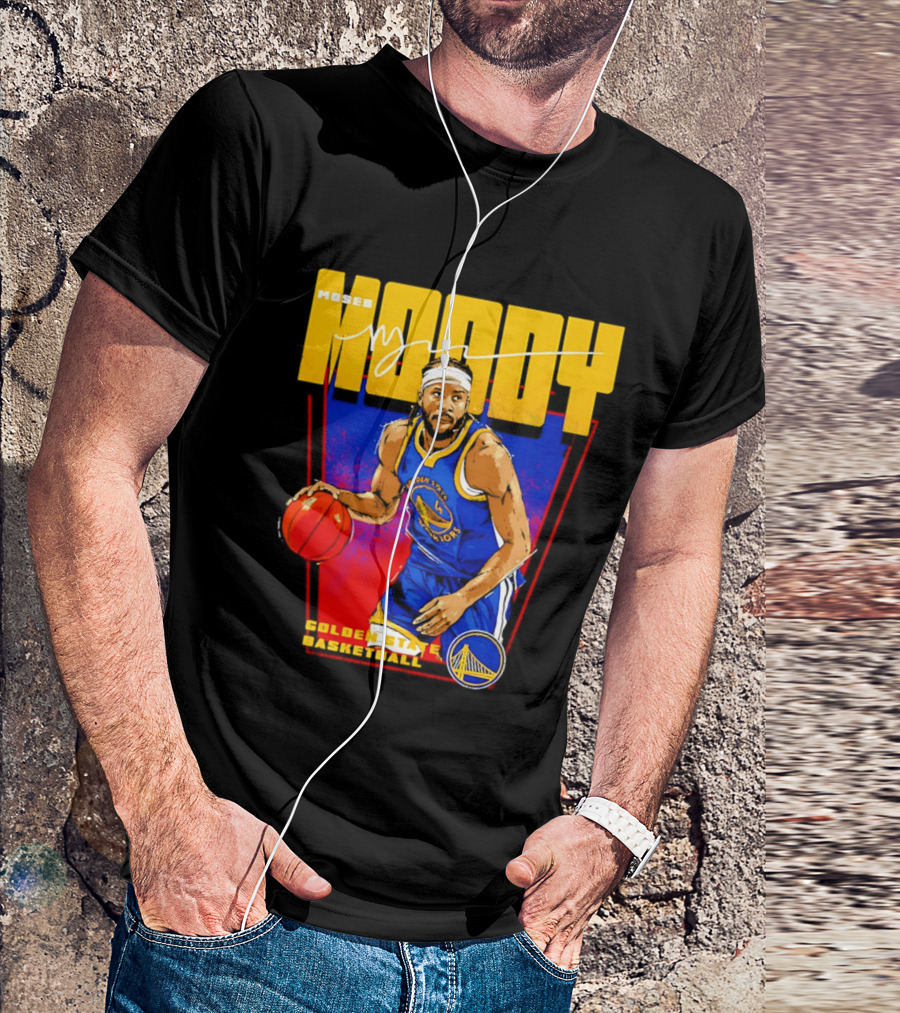 Moses Moody Golden State Warriors Basketball T-Shirt