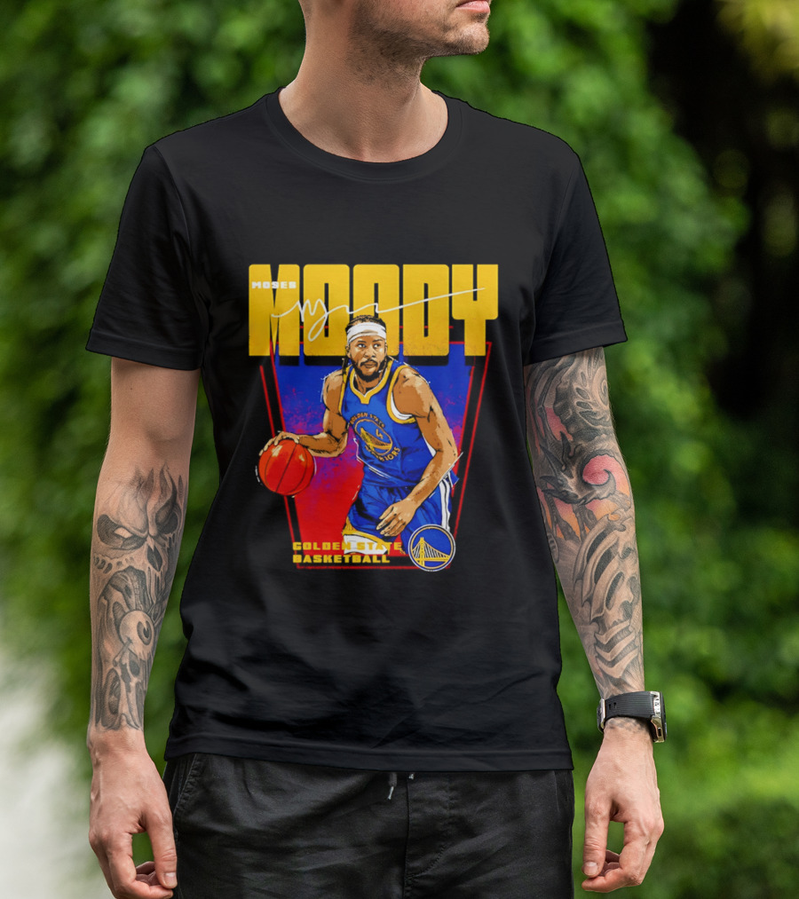 Moses Moody Golden State Warriors Basketball T-Shirt