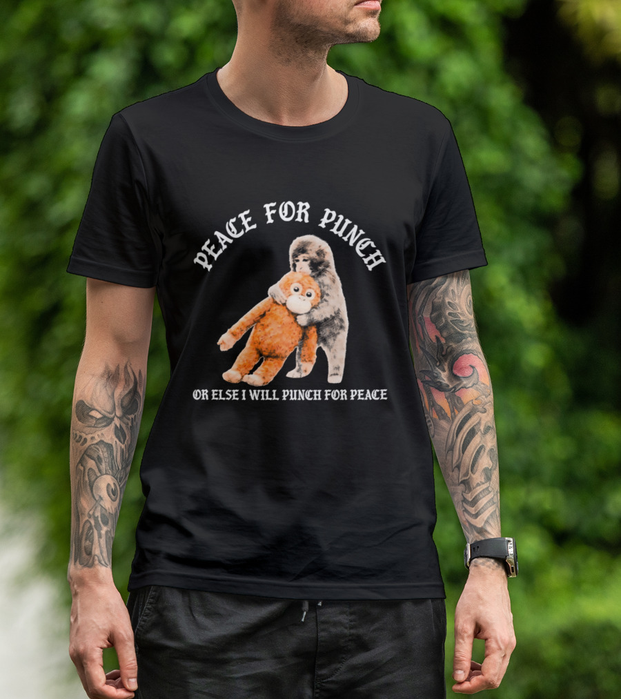 Peace For Punch Or Else I Will Punch For Peace Orangutan T-Shirt