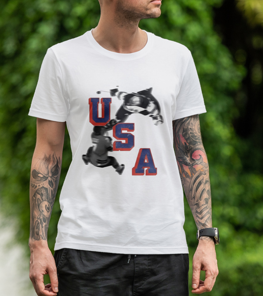 USA Hockey Gold Celebration With Secretary Of Defense Olympic 2026 T-Shirt