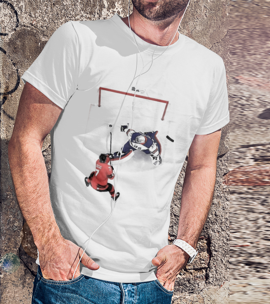 Connor Hellebuyck Team USA Ice Hockey Goalie Save Moment T-Shirt