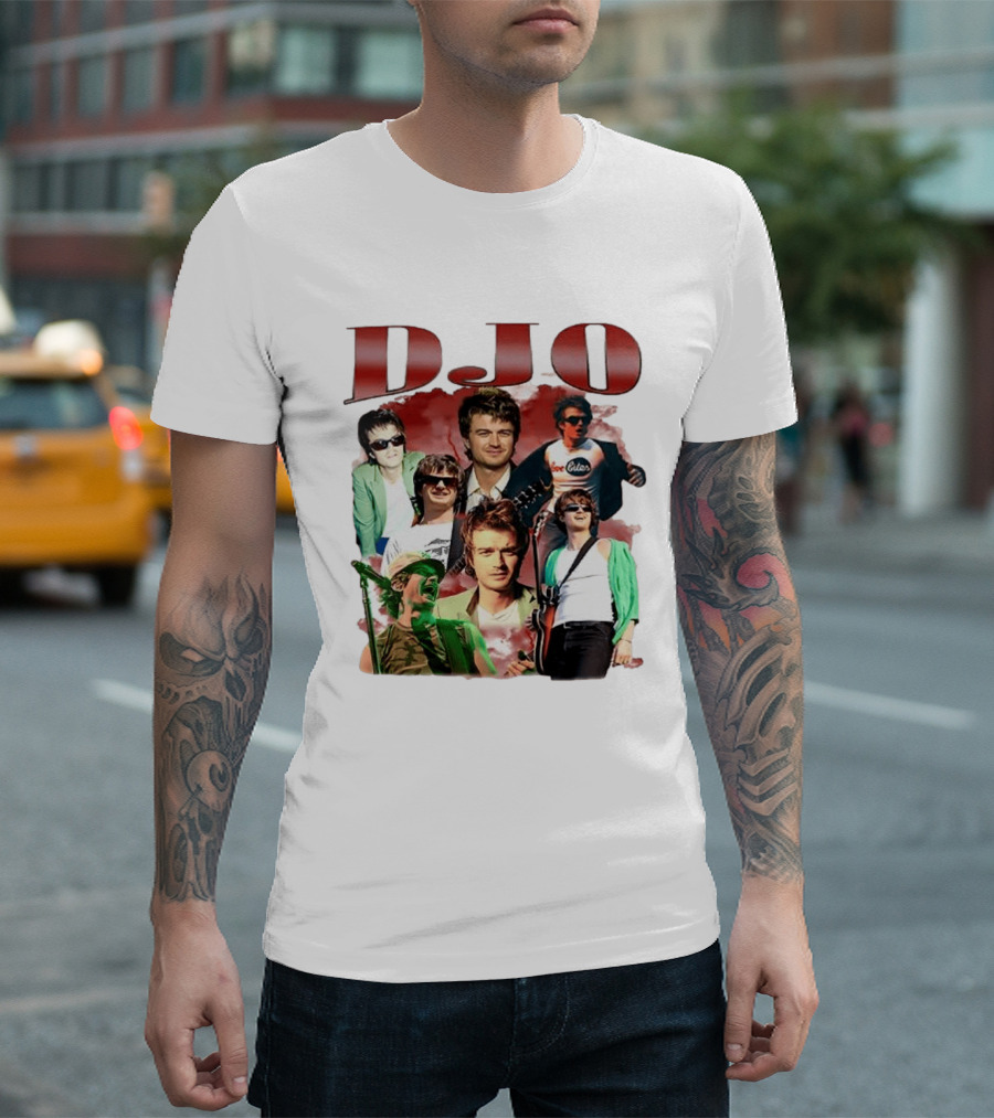 DJO Bootleg Vintage Retro Music Collage T-Shirt