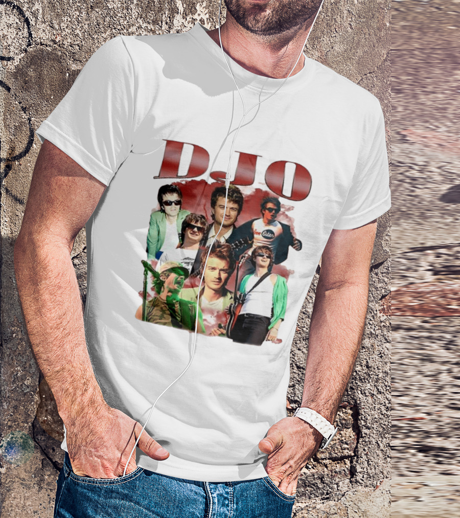 DJO Bootleg Vintage Retro Music Collage T-Shirt