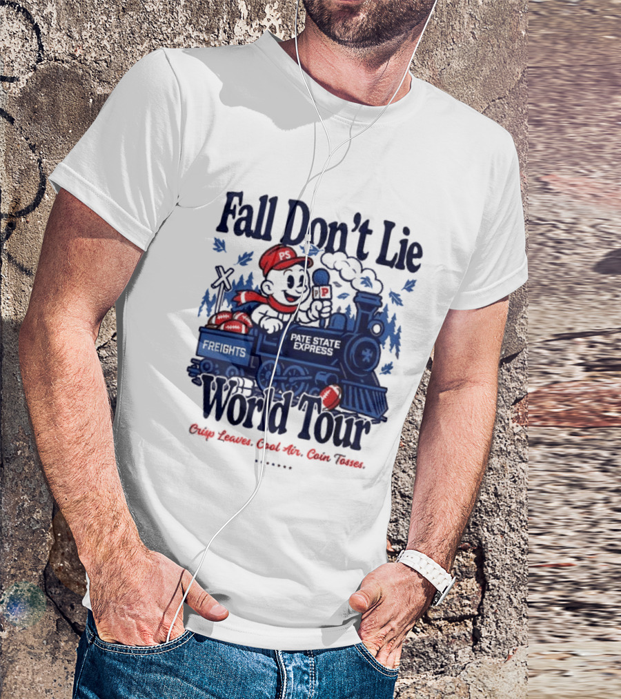 Fall Don't Lie World Tour Freight Train Cross Country Express Morning Edition T-Shirt