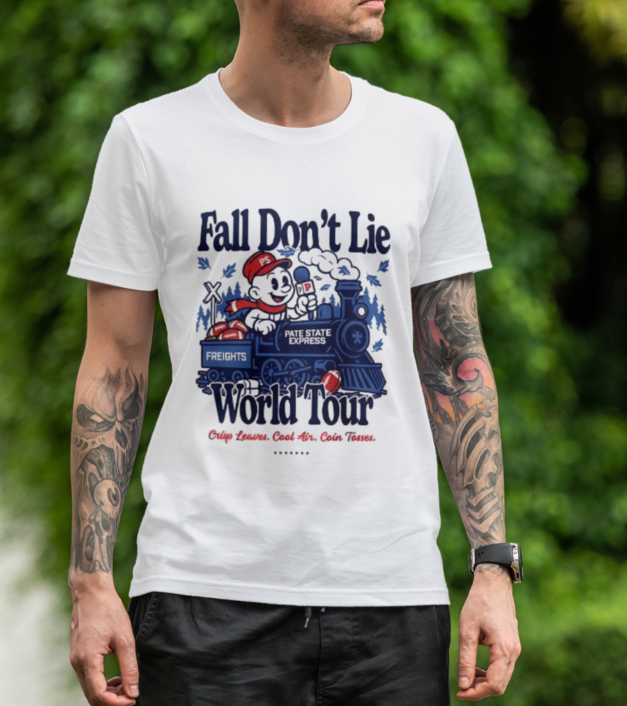 Fall Don't Lie World Tour Freight Train Cross Country Express Morning Edition T-Shirt