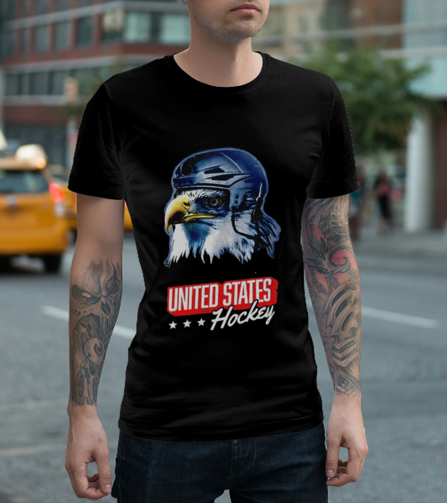 United States Hockey Eagle Milano Cortina 2026 Winter Olympics T-Shirt