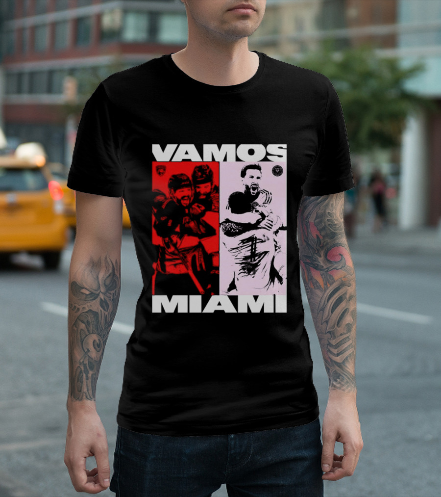 Vamos Miami Soccer Team Celebration Iconic Moments T-Shirt