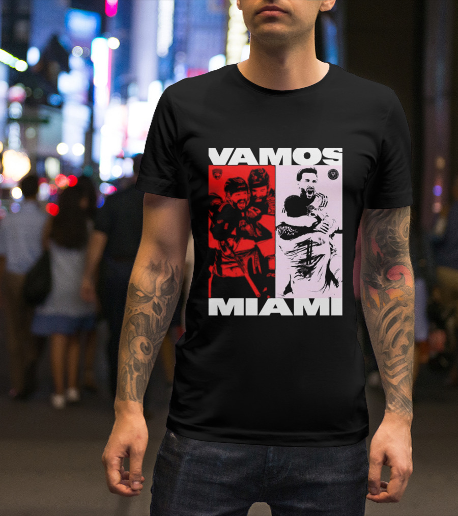 Vamos Miami Soccer Team Celebration Iconic Moments T-Shirt