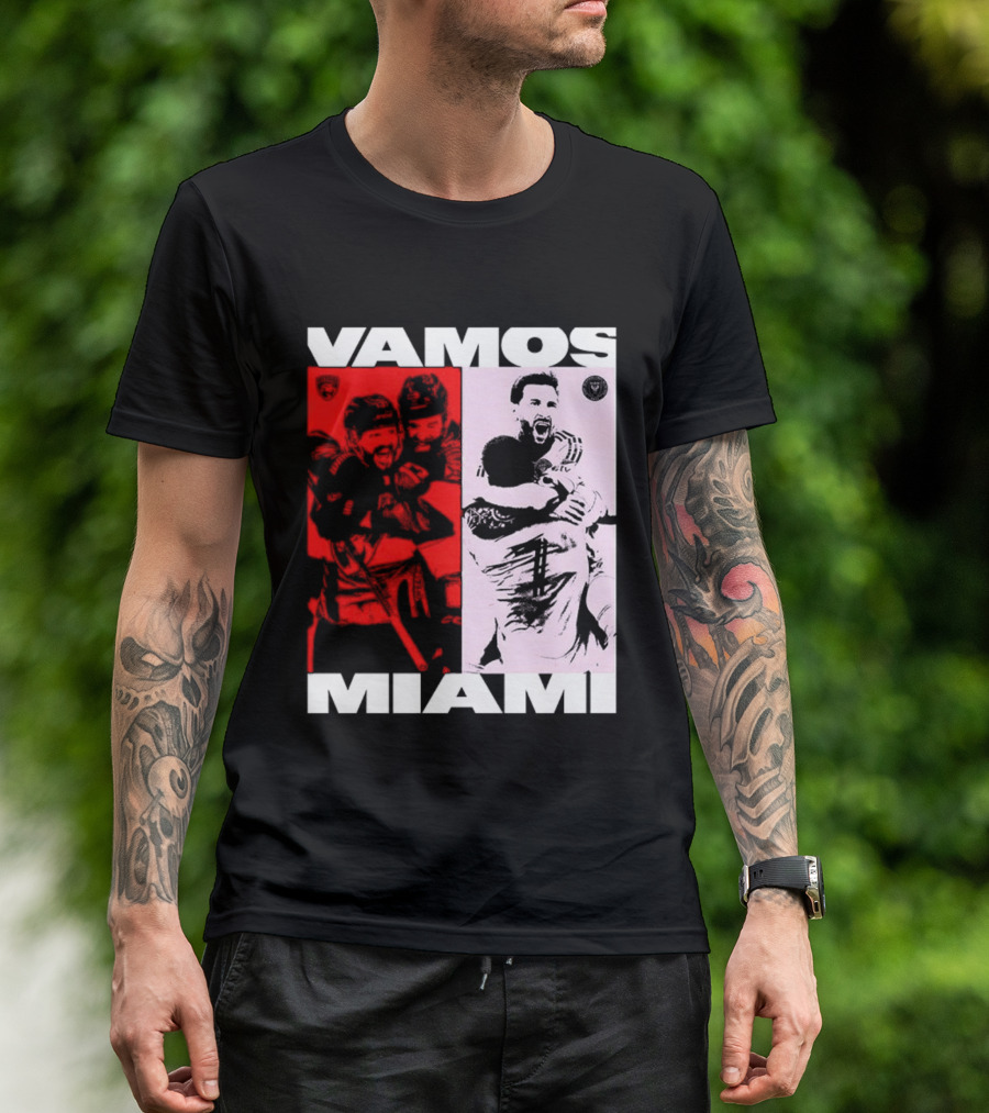 Vamos Miami Soccer Team Celebration Iconic Moments T-Shirt