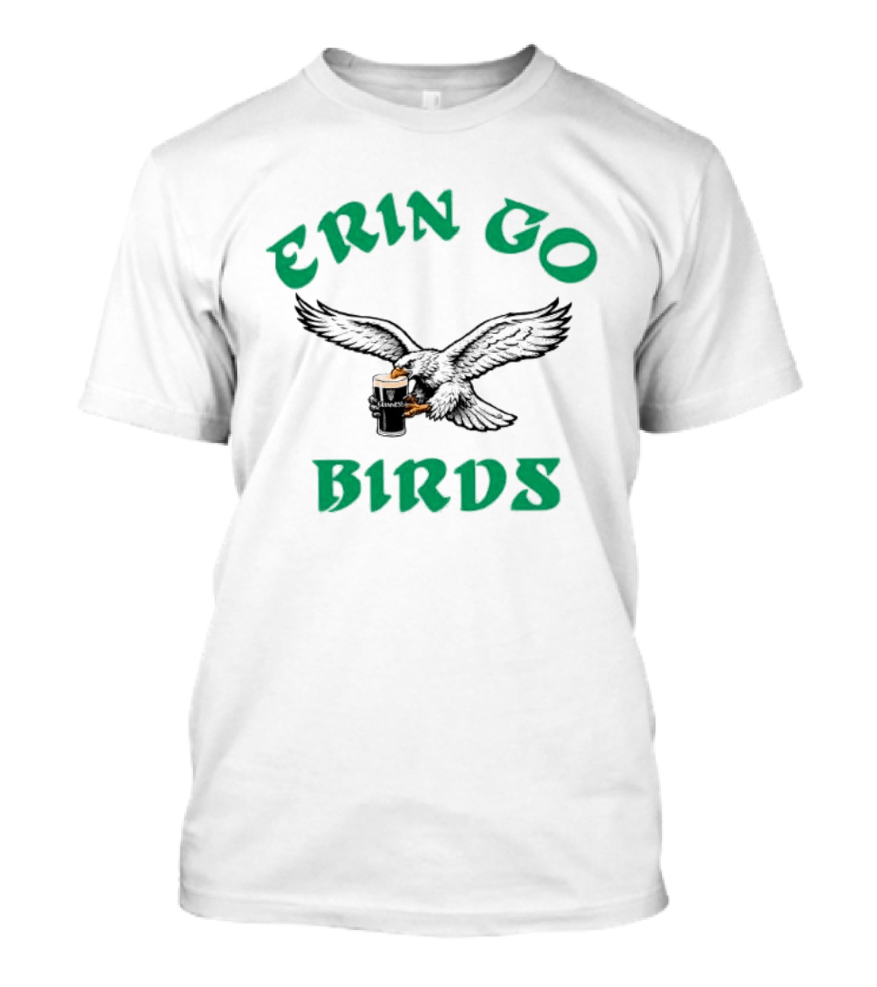 Philadelphia Eagles Erin Go Birds Beer Holding Eagle T-Shirt