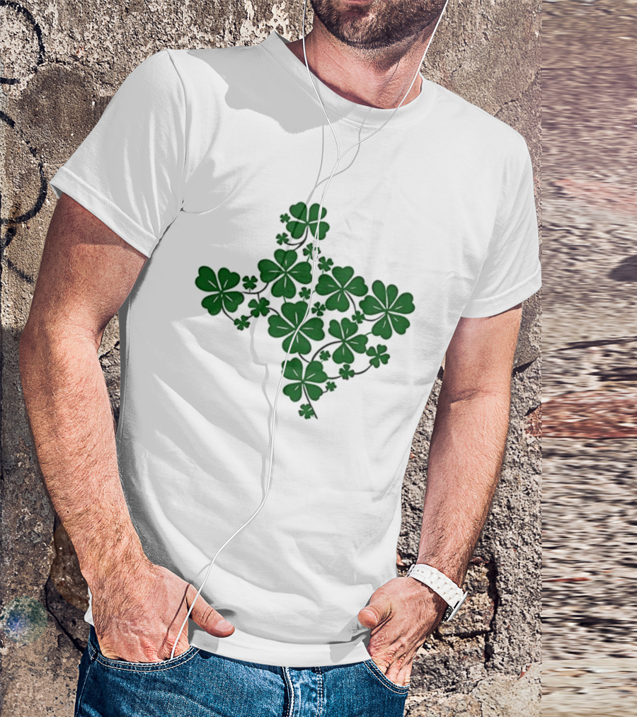 Texas Shamrock Map St Patrick's Day Celebration T-Shirt