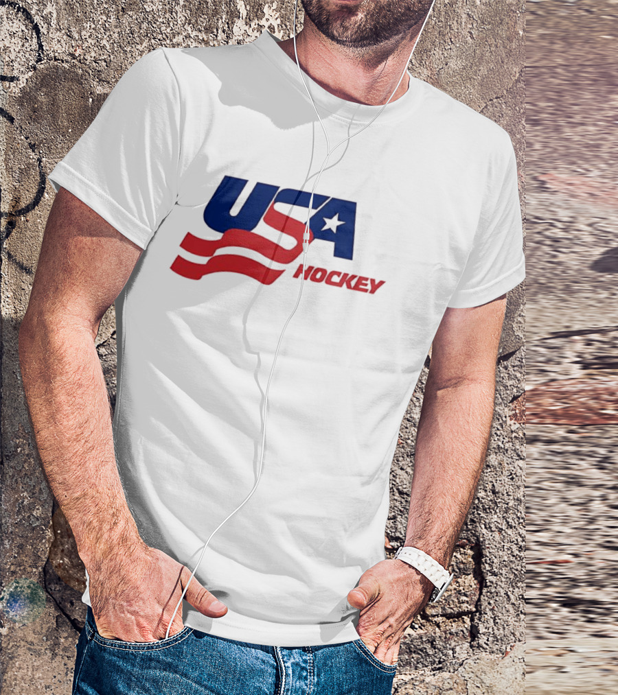 USA Hockey Flag Team Ice T-Shirt