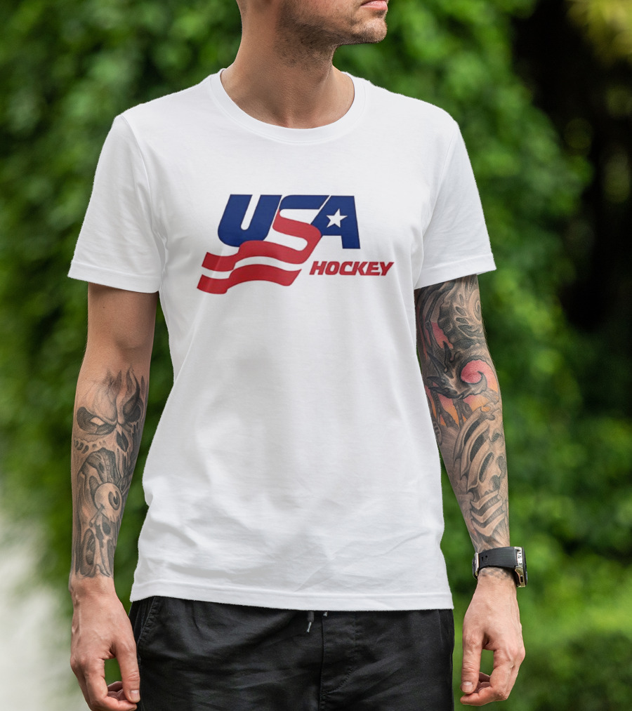 USA Hockey Flag Team Ice T-Shirt