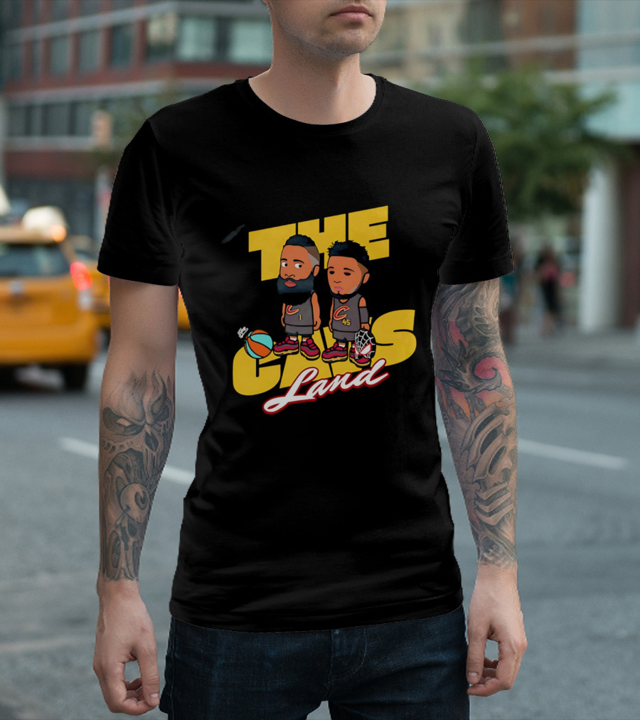 The Cavs Land Cleveland Cavaliers Cartoon Beard Spida T-Shirt