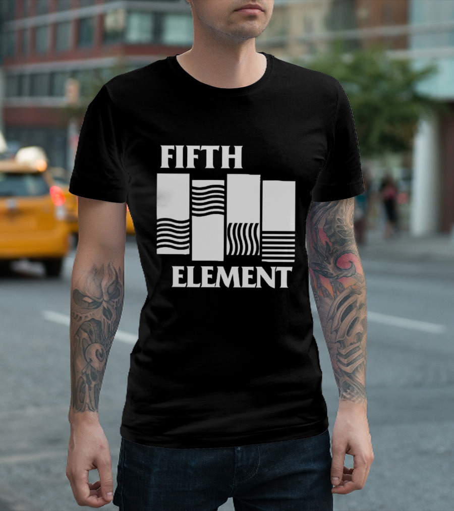 Fifth Element Wavy Flag T-Shirt