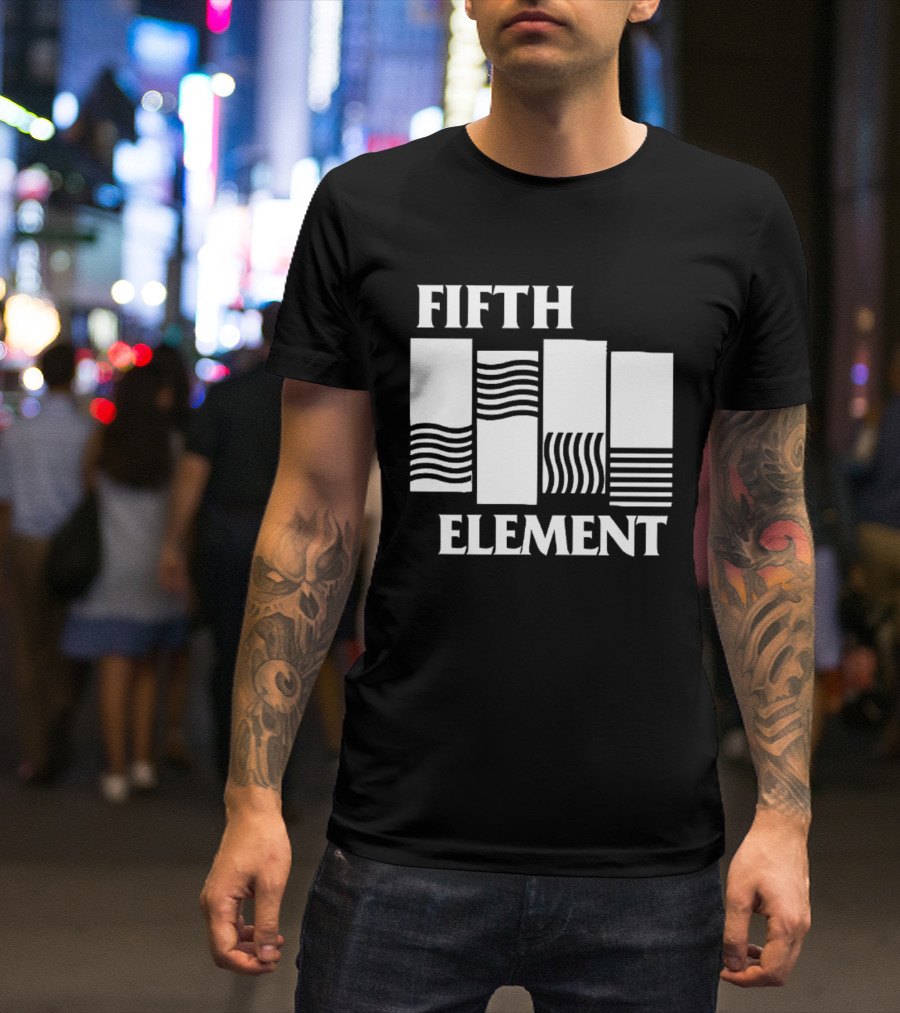 Fifth Element Wavy Flag T-Shirt