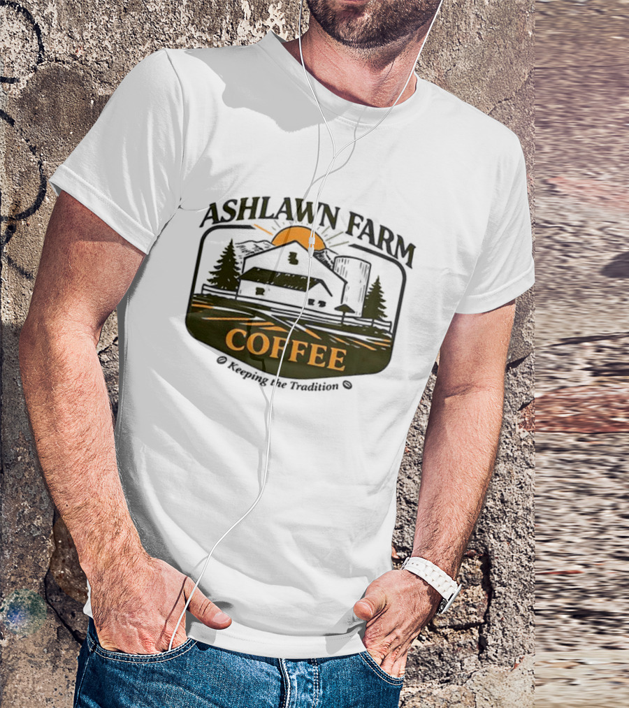 Ashlawn Farm Coffee Keeping The Tradition Vintage Farmhouse Aesthetic T-Shirt