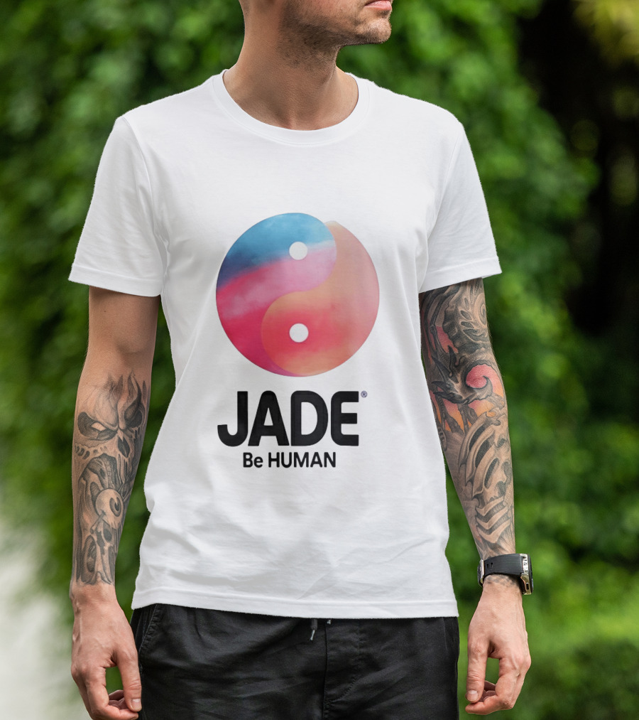 Jade Be Human Yin Yang T-Shirt