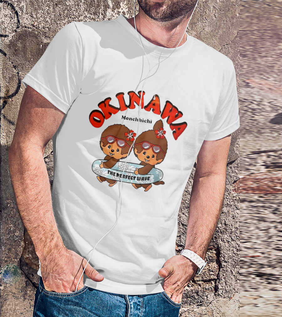 Okinawa Monchhichi Perfect Wave Surfing Duo T-Shirt