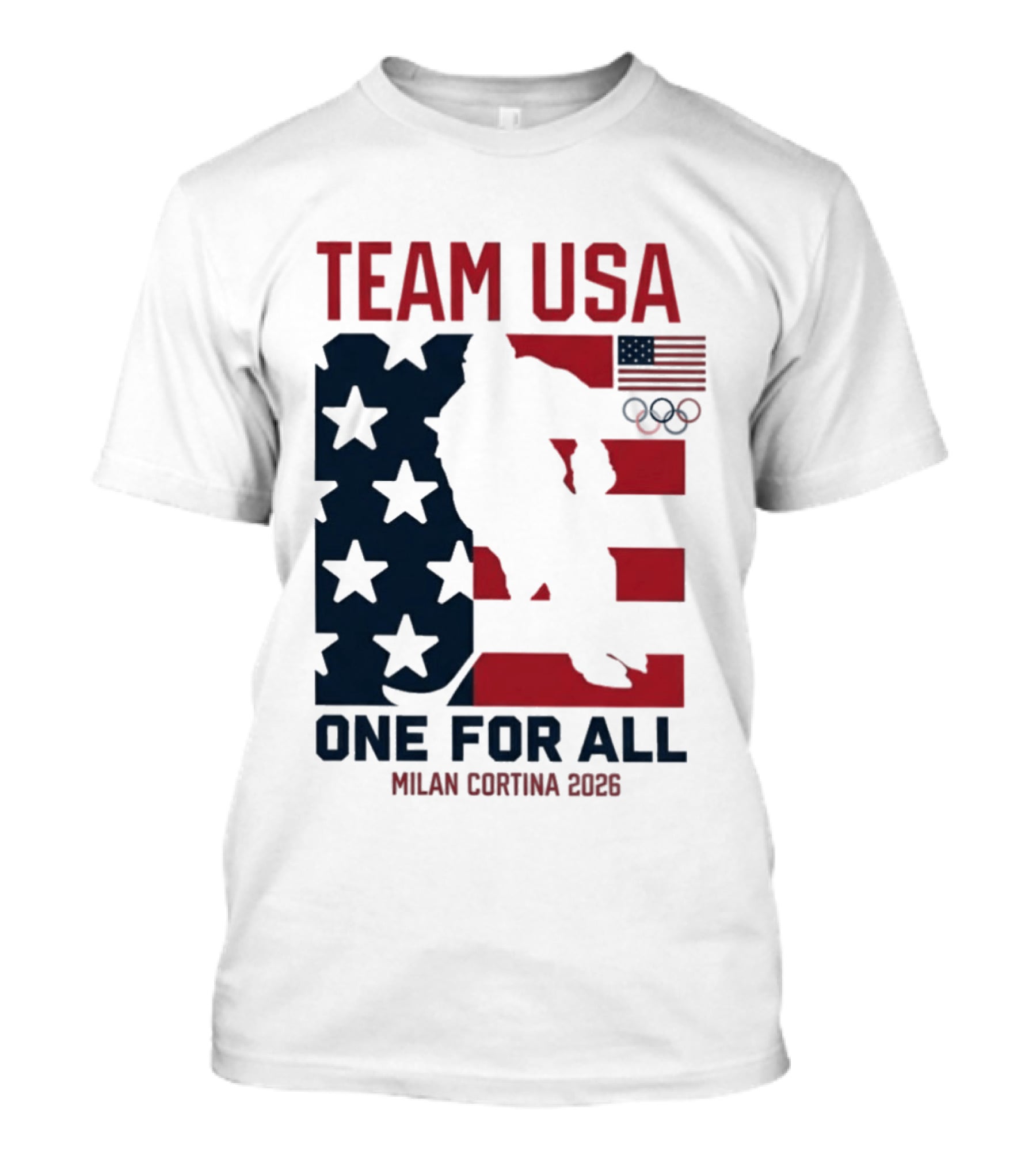 Team USA One For All Milan Cortina 2026 Winter Olympics T-Shirt