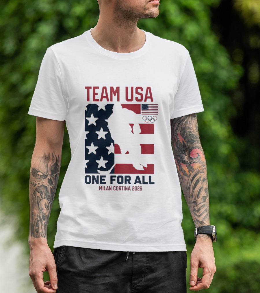 Team USA One For All Milan Cortina 2026 Winter Olympics T-Shirt