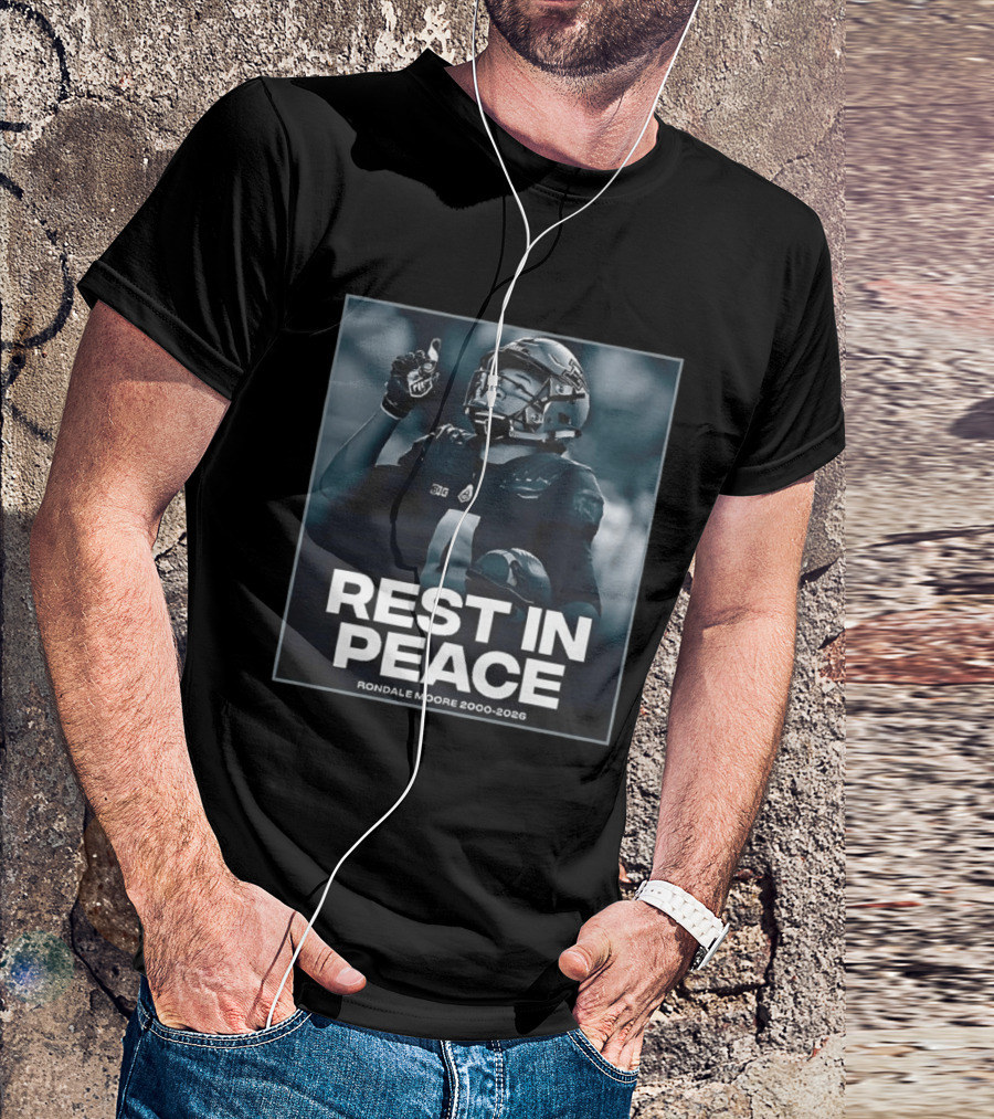 Rondale Moore Rest In Peace Tribute 2000 2026 Football Memorial T-Shirt