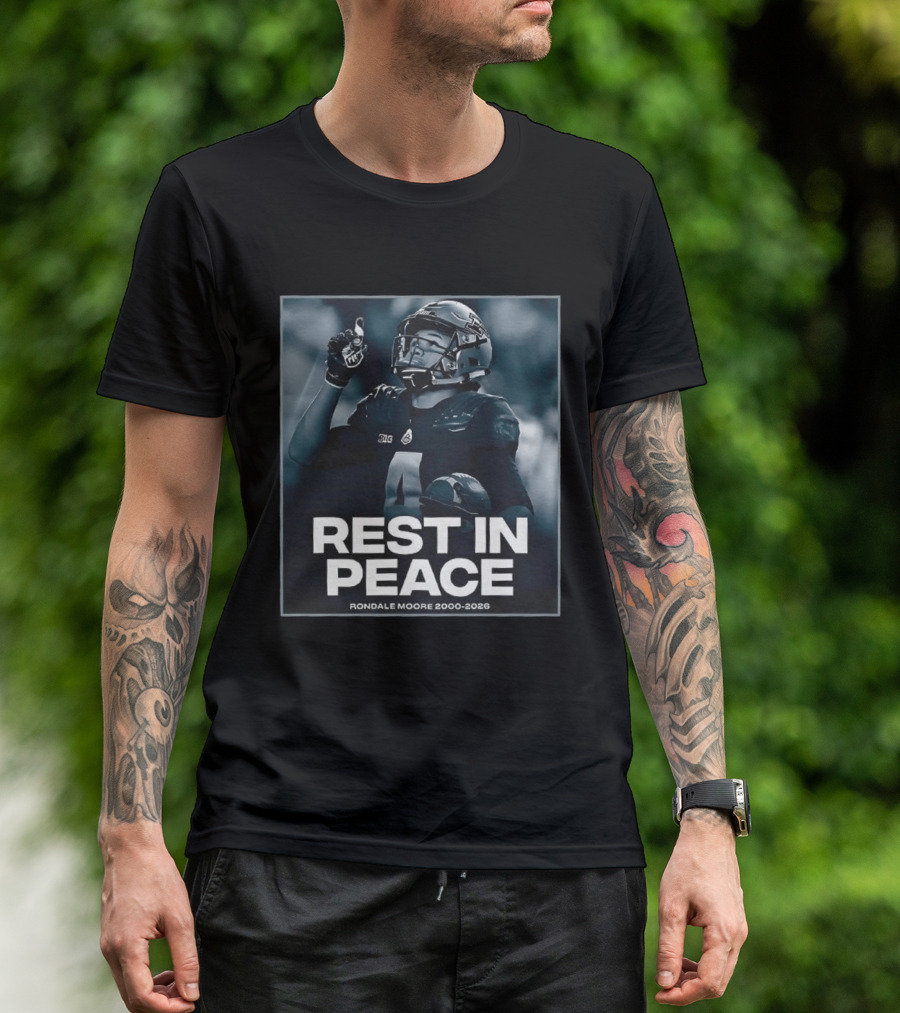 Rondale Moore Rest In Peace Tribute 2000 2026 Football Memorial T-Shirt