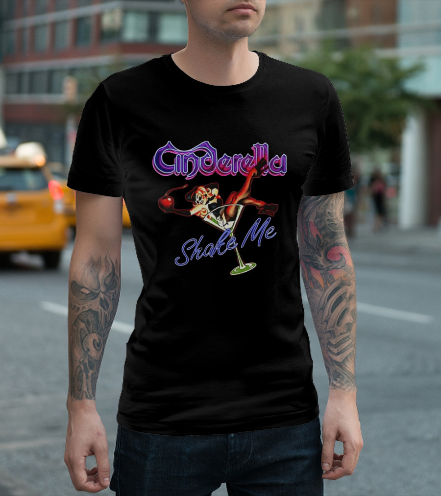 Cinderella Shake Me Martini Glass Art William Zabka Cobra Kai T-Shirt