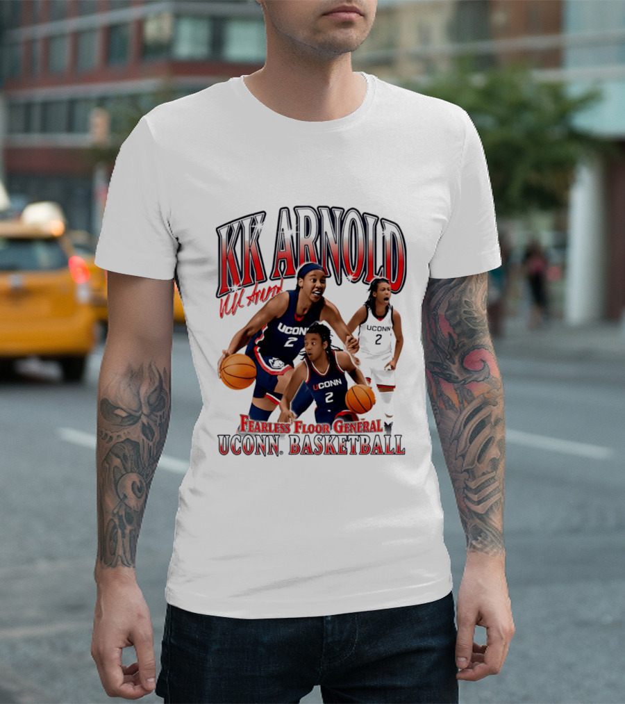 KK Arnold UConn Basketball Fearless Floor General T-Shirt