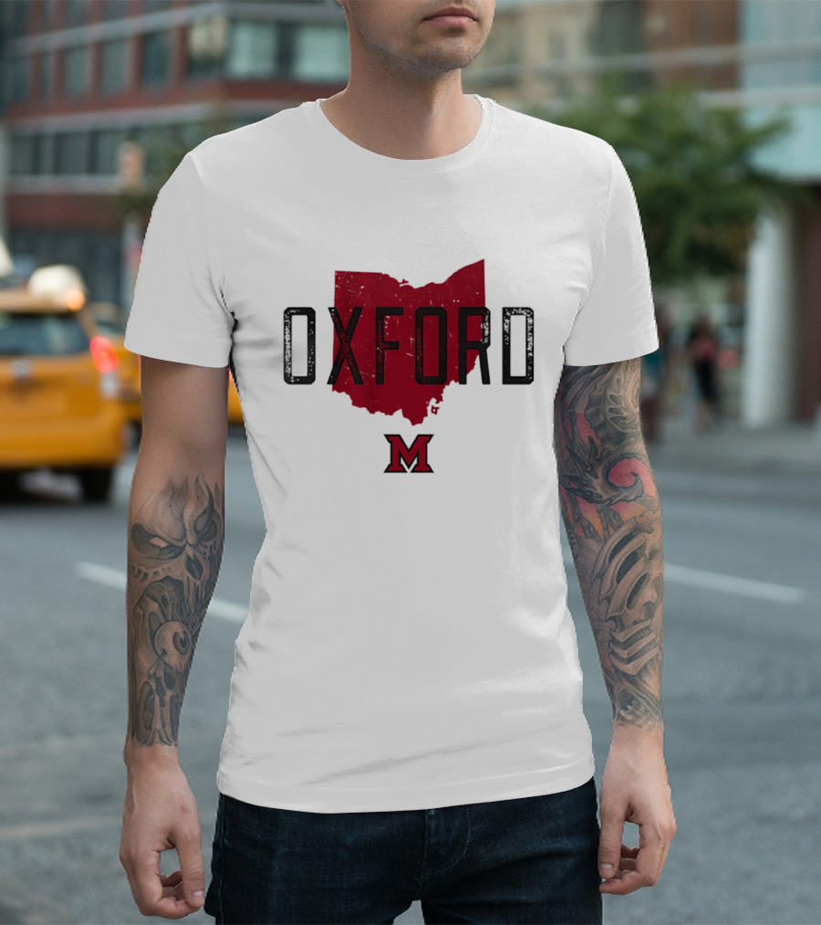 Miami RedHawks Oxford Ohio State M Logo 2026 T-Shirt