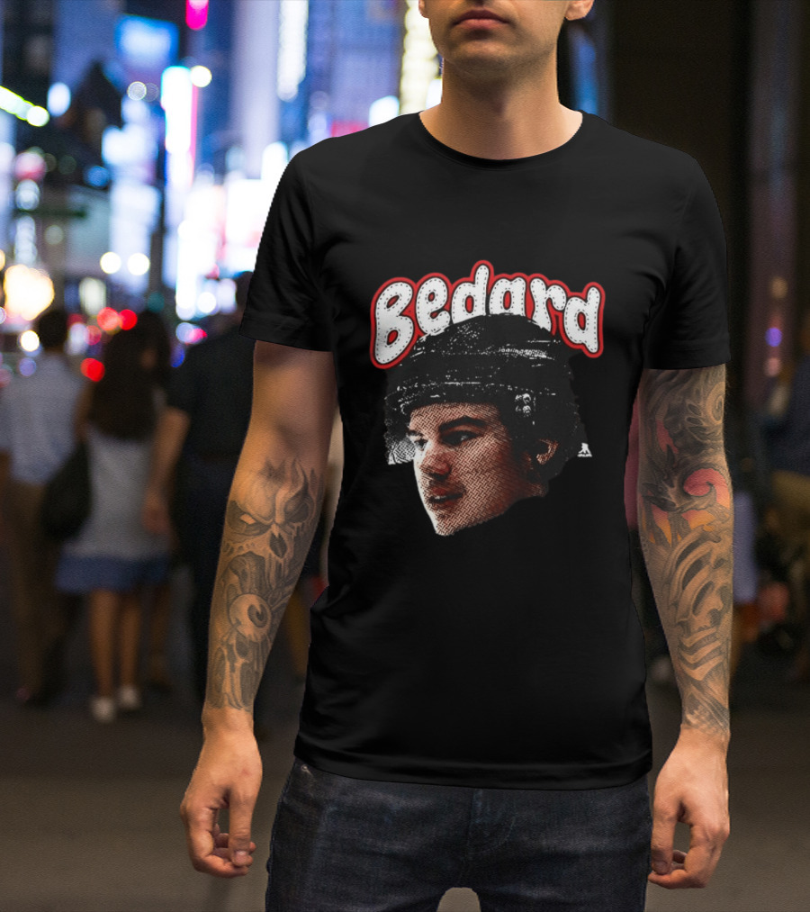 Connor Bedard Chicago Blackhawks Hockey Big Face T-Shirt