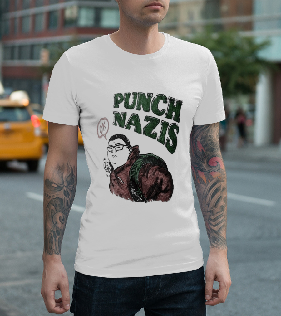Punch Nazis OK Student Lake Zurich High School T-Shirt