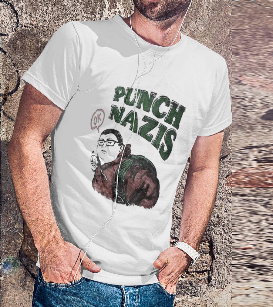 Punch Nazis OK Student Lake Zurich High School T-Shirt