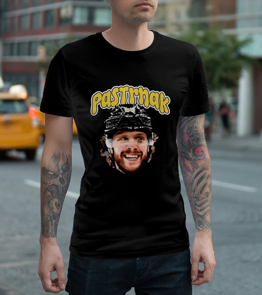David Pastrnak Boston Bruins Big Head PASTRNAK T-Shirt