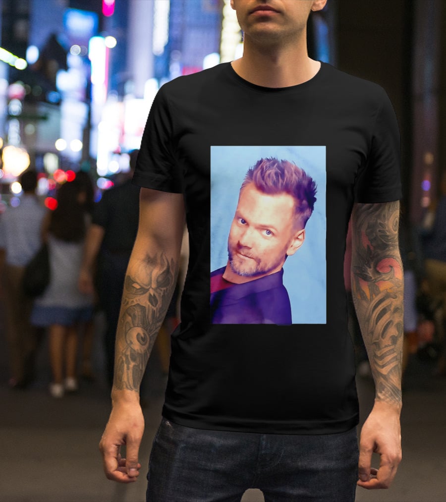 Joel McHale Blue T-Shirt