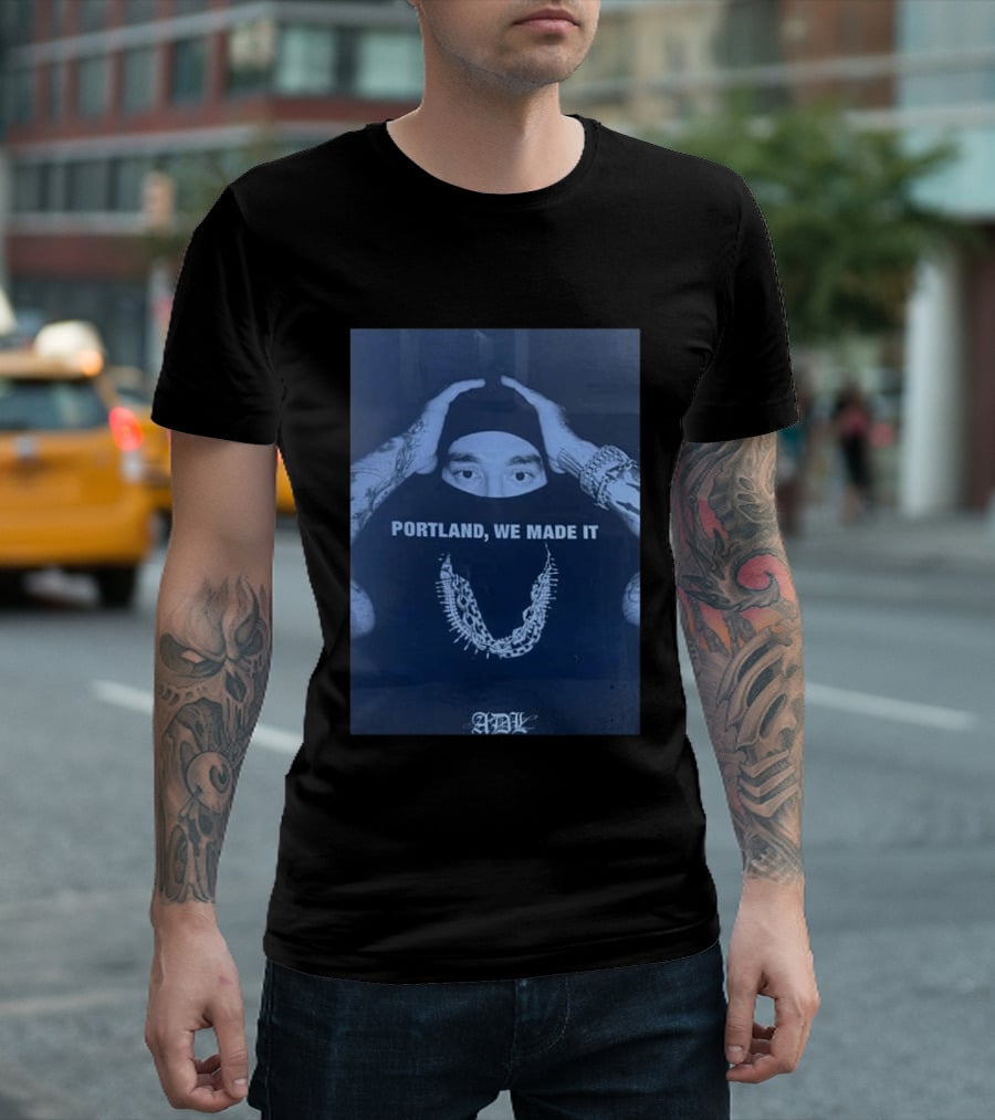 Yeat Portland We Made It ADL Tattoed Chains Masked T-Shirt