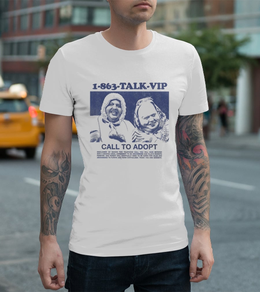 1 863 TALK VIP Call To Adopt T-Shirt
