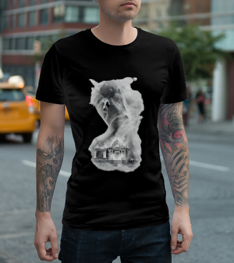 Regal Scream Haunted House Face Cloud T-Shirt
