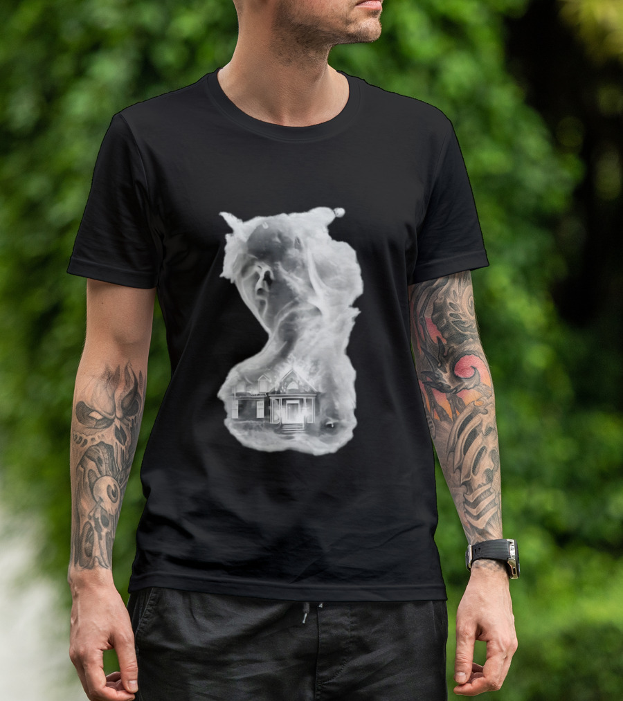 Regal Scream Haunted House Face Cloud T-Shirt