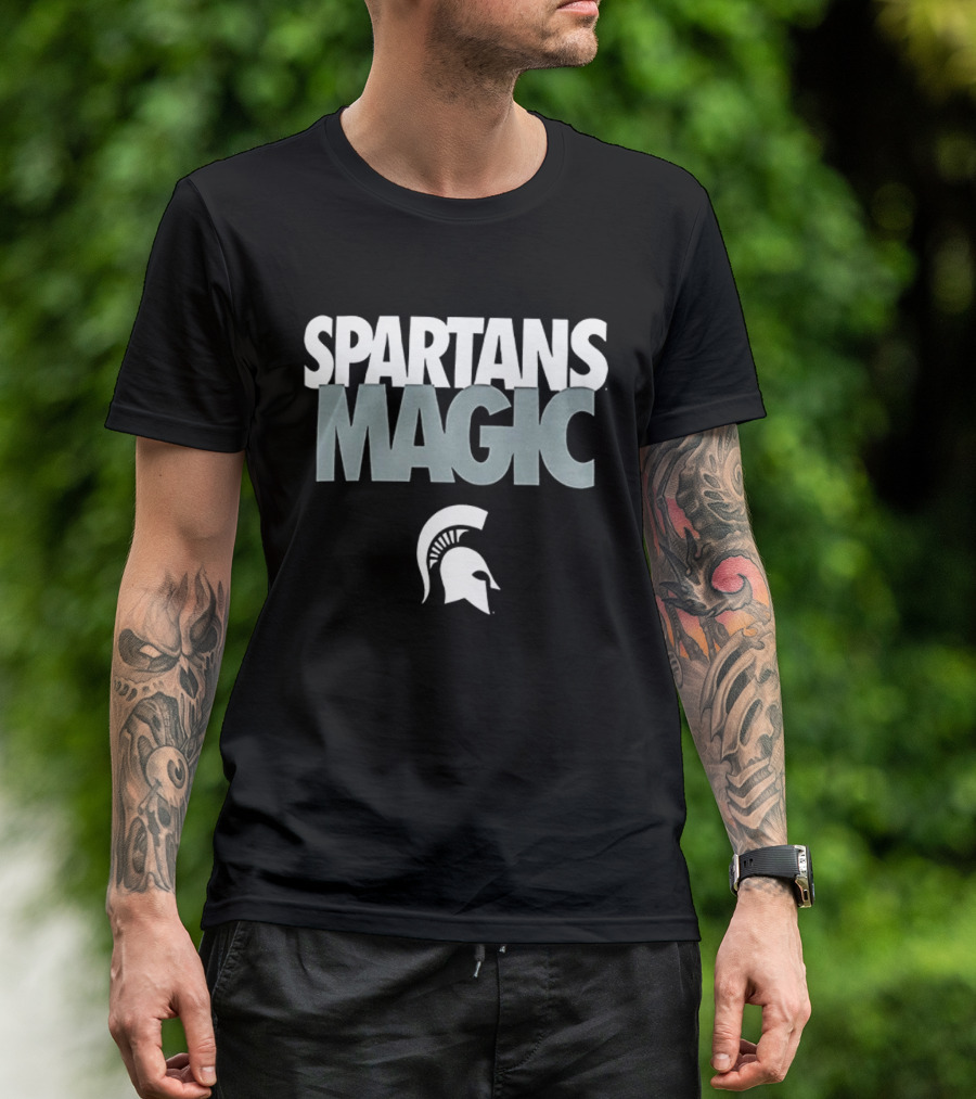 Michigan State Spartans Magic Spartan Head T-Shirt