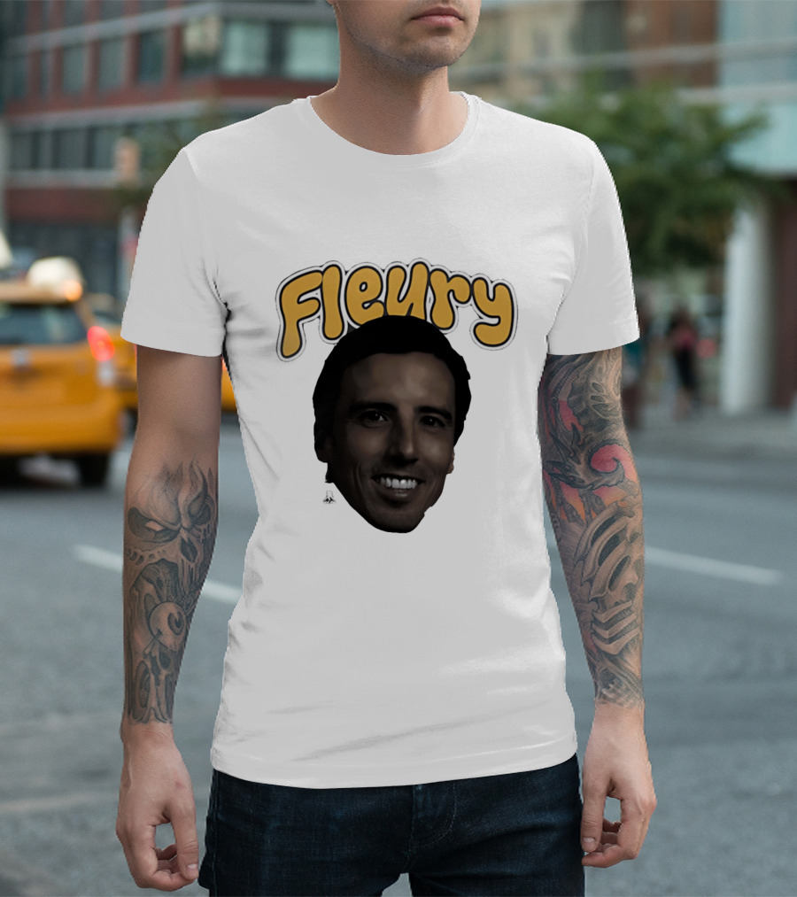 Marc André Fleury Pittsburgh Penguins Big Head Fleury '26 T-Shirt